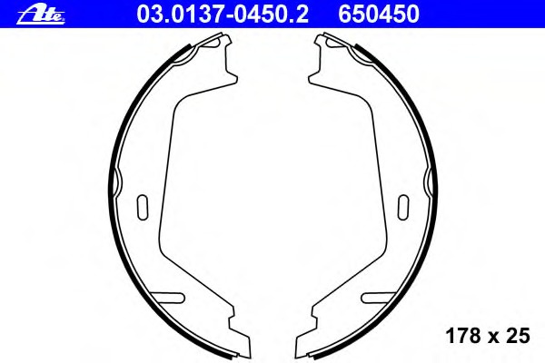 Set saboti frana frana de mana 03 0137-0450 2 ATE 