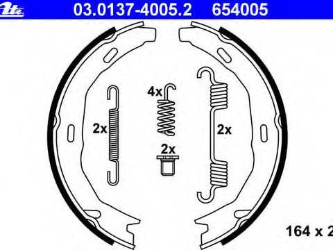 Set saboti frana frana de mana 03 0137-4005 2 ATE pentru Mercedes-benz C-class Mercedes-benz E-class