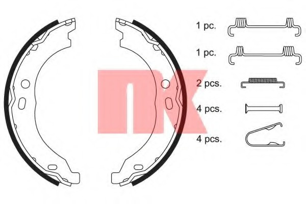 Set saboti frana frana de mana 2719754 NK pentru P