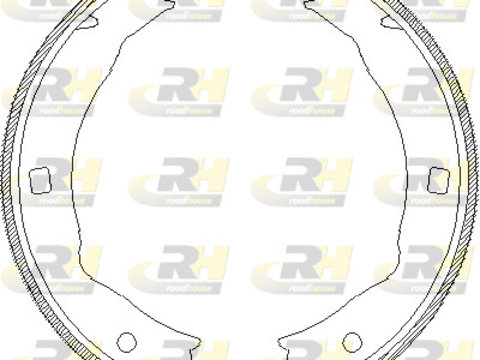 Set saboti frana frana de mana 4717 00 ROADHOUSE pentru Peugeot 406 Peugeot 607