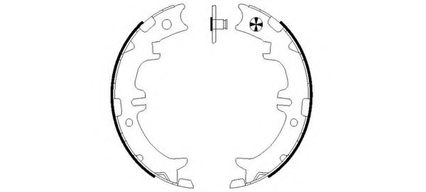 Set saboti frana frana de mana 91060500 TEXTAR pentru Toyota Estima Toyota Previa Toyota Tarago Toyota Avensis Toyota Ipsum Toyota Picnic Toyota Verso Toyota Rav Toyota Aristo Toyota Celsior