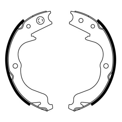 Set saboti frana, frana de mana ABE montare puntea spate C07013ABE la masina SUBARU LEGACY III combi (BH) 2000 2001 2002 2003