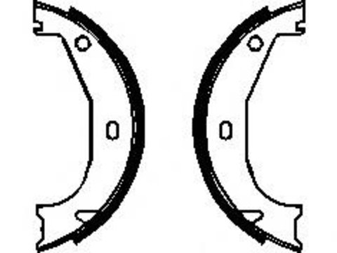 Set saboti frana, frana de mana BMW 3 Compact (E36), BMW 3 limuzina (E36), BMW 3 cupe (E36) - TOPRAN 500 973