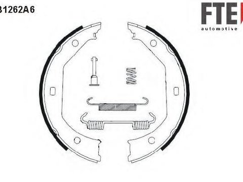 Set saboti frana, frana de mana BMW 5 limuzina (E39), BMW 5 Touring (E39), BMW 3 limuzina (E46) - FTE BB1262A6