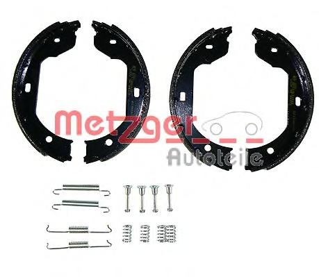 Set saboti frana, frana de mana BMW 5 limuzina (E39), BMW 3 cupe (E46), BMW X5 (E53) - METZGER KR 960