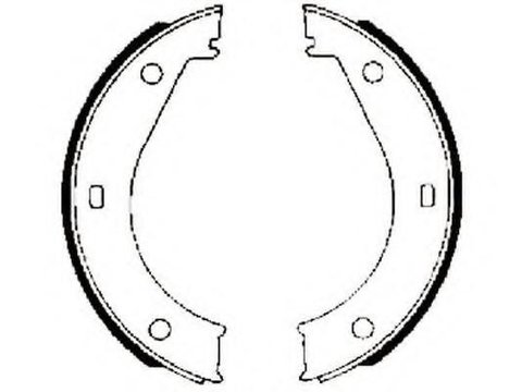 Set saboti frana, frana de mana BMW 8 (E31), BMW 3 limuzina (E36), BMW 3 cupe (E36) - JURID 361266J