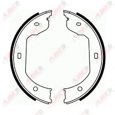 Set saboti frana, frana de mana BMW Seria 7 (F01, F02, F03, F04) (2008 - 2015) ABE CRB006ABE piesa NOUA