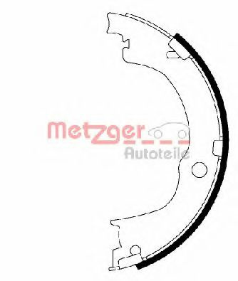 Set saboti frana, frana de mana CHEVROLET CAPTIVA (C100, C140) (2006 - 2016) METZGER MG 230 piesa NOUA