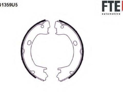 Set saboti frana, frana de mana CHRYSLER NEON limuzina (PL), CHRYSLER VOYAGER Mk II (GS), CHRYSLER STRATUS limuzina (JA) - FTE BB1359U5