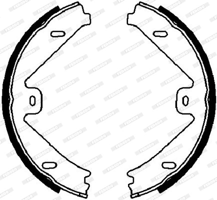 Set saboti frana, frana de mana FERODO FSB4026 model MERCEDES-BENZ E-CLASS T-Model (S212) 2009 2010 2011 2012 2013 2014 2015 2016