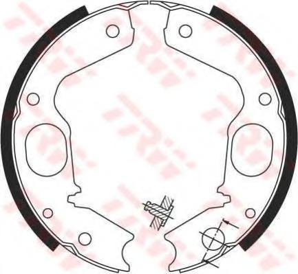 Set saboti frana frana de mana GS8695 TRW pentru M