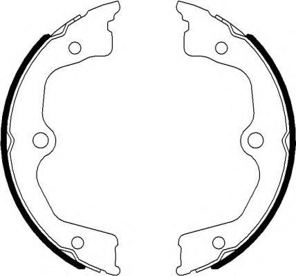 Set saboti frana, frana de mana HONDA LEGEND Mk III (KA9), HONDA ACCORD EURO VIII limuzina (CU), HONDA ACCORD VIII TOURER - TEXTAR 91077700