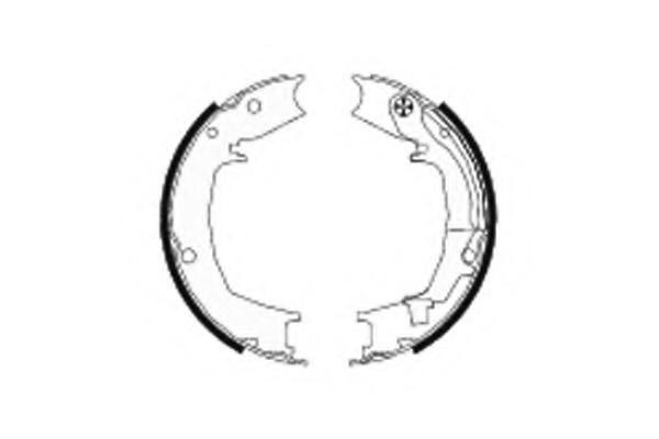 Set saboti frana, frana de mana HYUNDAI TRAJET (FO), HYUNDAI SANTA F I (SM), HYUNDAI TUCSON (JM) - TEXTAR 91066400