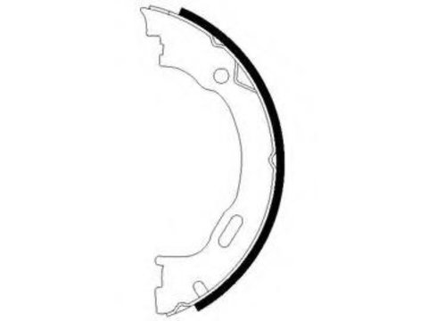 Set saboti frana, frana de mana MERCEDES-BENZ M-CLASS (W163), CHRYSLER 300 C limuzina (LX), CHRYSLER 300 C Touring (LX) - TEXTAR 91057800