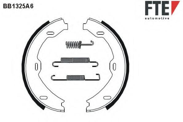 Set saboti frana, frana de mana MERCEDES-BENZ S-CLASS limuzina (W220), MERCEDES-BENZ CL-CLASS cupe (C215) - FTE BB1325A6