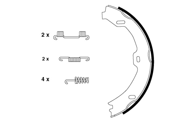 Set saboti frana frana de mana MERCEDES-BENZ SL R2