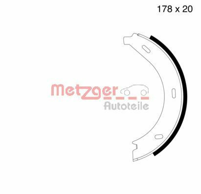 Set saboti frana, frana de mana METZGER MG 710
