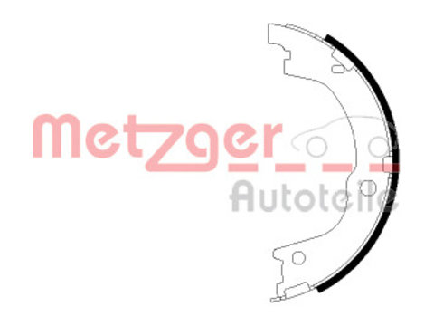 Set saboti frana frana de mana MG 127 METZGER pentru Hyundai Santa