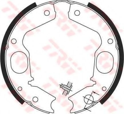 Set saboti frana, frana de mana MITSUBISHI PAJERO 