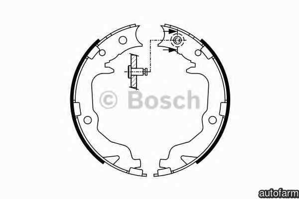 Set saboti frana frana de mana MITSUBISHI OUTLANDER II CWW BOSCH 0 986 487 766