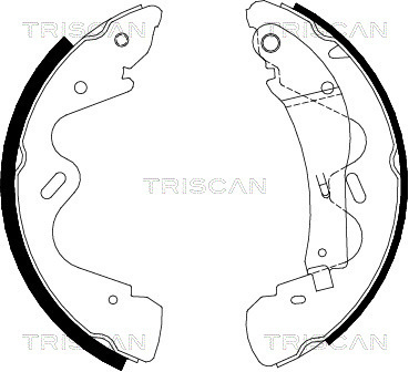 Set saboti frana frana de mana # Nissan Terrano 1993 1994 1995 1996 1997 1998 1999 2000 2001 2002 # 8100 14005 # TRISCAN
