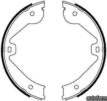 Set saboti frana frana de mana PORSCHE CAYENNE 955 FERODO FSB4000