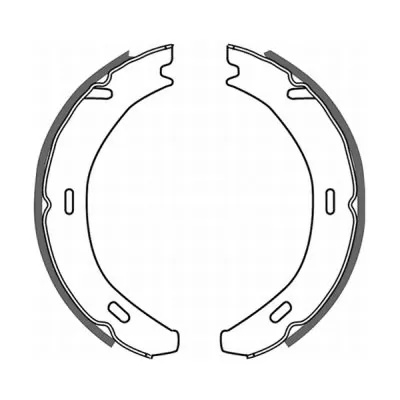 Set saboti frana, frana de mana puntea spate pentru MERCEDES-BENZ 124 limuzina (W124) 1992-1993