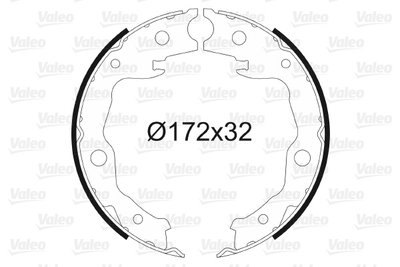 Set saboti frana, frana de mana puntea spate (5641