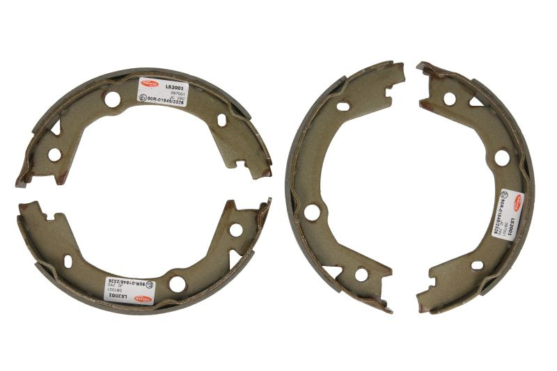 Set saboti frana, frana de mana Set saboti frana spate HYUNDAI MATRIX TUCSON TUCSON/SUV KIA SPORTAGE II 1.5D-2.7 06.01- DELPHI LS2001