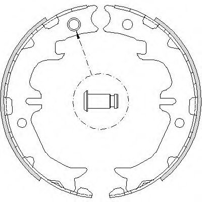 Set saboti frana, frana de mana TOYOTA RAV 4 II (C