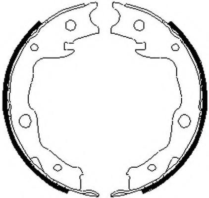 Set saboti frana, frana de mana TOYOTA RAV 4 III (ACA3_, ACE_, ALA3_, GSA3_, ZSA3_), NISSAN DUALIS (J10, JJ10), NISSAN X-TRAIL (T31) - FERODO FSB4035