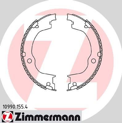 Set saboti frana, frana de mana ZIMMERMANN 10990.1