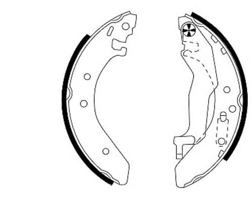Set saboti frana HONDA CIVIC Mk IV hatchback (MA, MB) - Cod intern: W20159383 - LIVRARE DIN STOC in 24 ore!!!