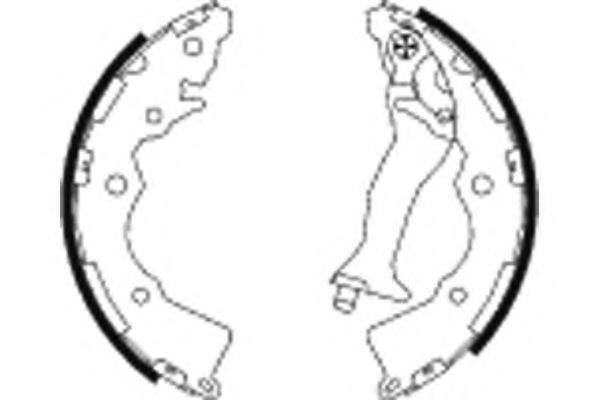 Set saboti frana HYUNDAI ACCENT III limuzina (MC) (2005 - 2010) TEXTAR 91068900 piesa NOUA