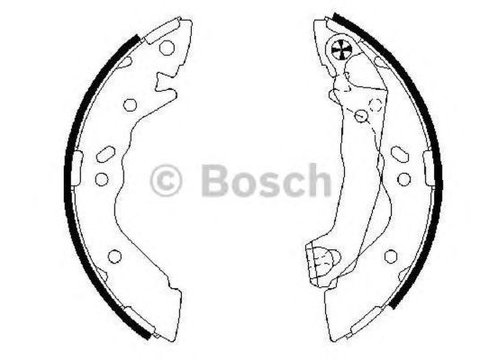 Set saboti frana HYUNDAI ATOS MX BOSCH 0986487581