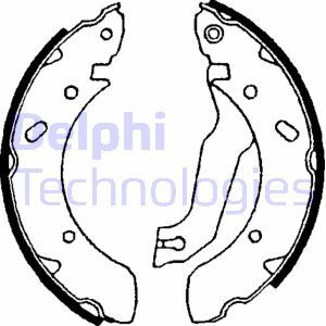 Set saboti frana # Hyundai Elantra 1990 1991 1992 1993 1994 1995 # LS1610 # DELPHI
