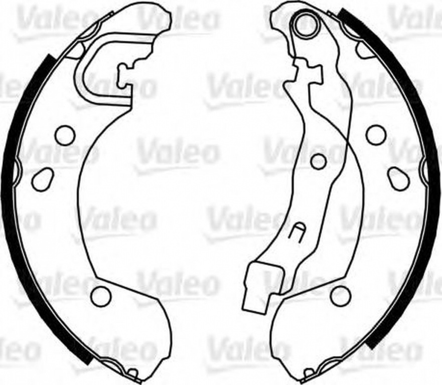 Set saboti frana HYUNDAI GETZ TB VALEO 564091