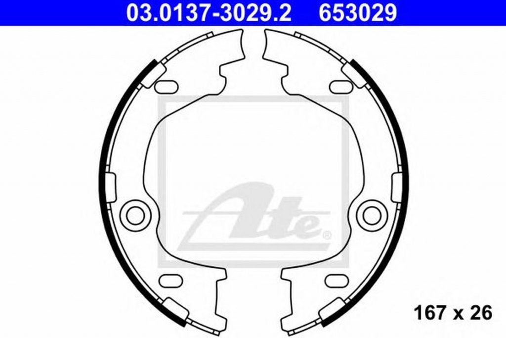 Set saboti frana HYUNDAI ix35 LM EL ELH ATE 03013730292