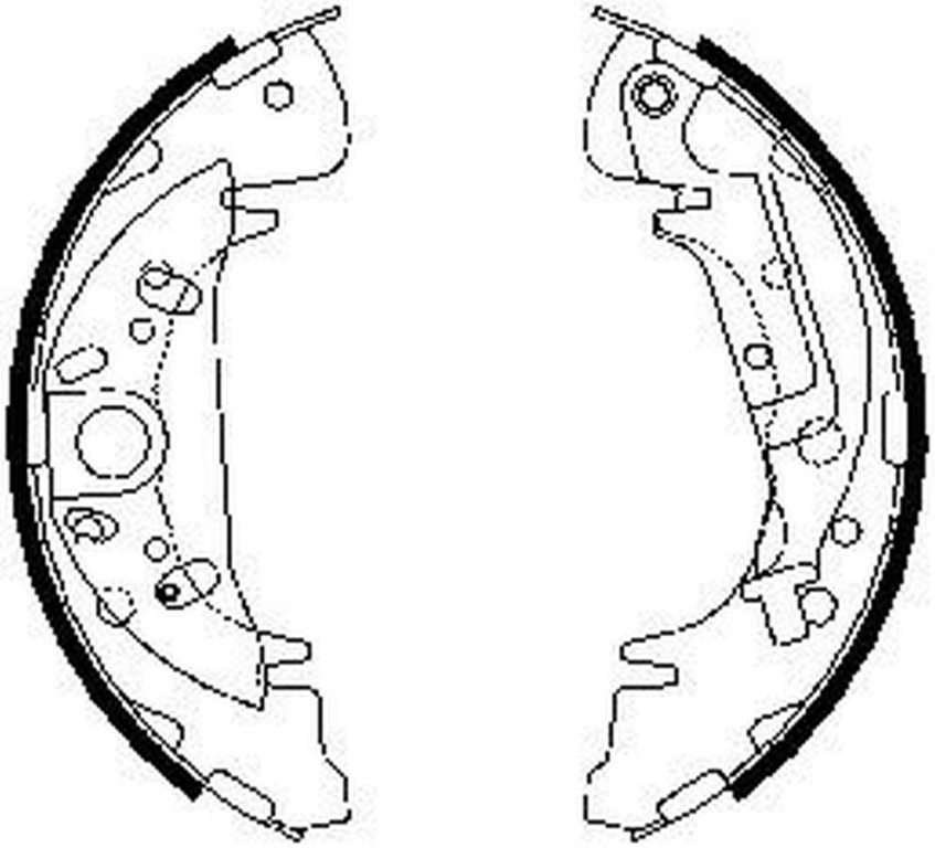 Set saboti frana HYUNDAI SANTA F I SM FERODO FSB608