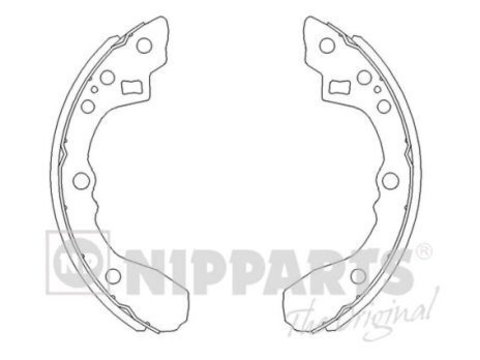 Set saboti frana J3500308 NIPPARTS pentru Mazda 626 Mazda Capella Mazda Telstar