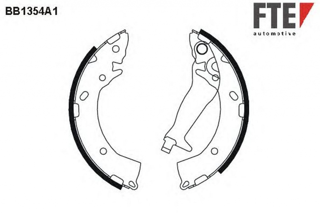 Set saboti frana KIA RIO III limuzina UB FTE BB1354A1