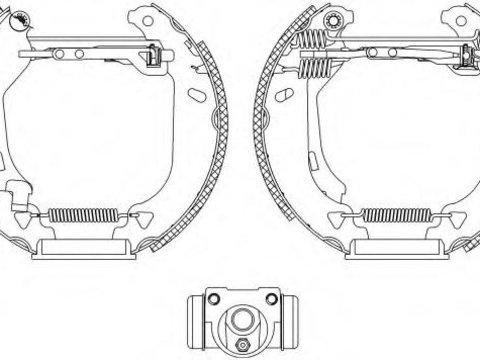 Set saboti frana LANCIA DEDRA (835), FIAT TIPO (160) - TEXTAR 84049102