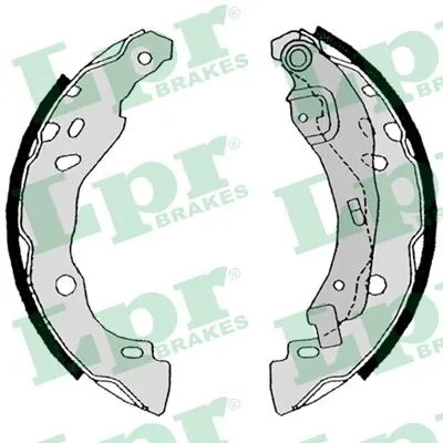 Set saboti frana LPR CITROËN C-ELYSEE (DD_) 2012-2023 - 08630