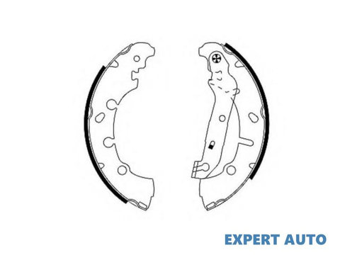 Set saboti frana Mazda 2 (DY) 2003-2016 #2 011142120726