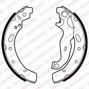 Set saboti frana MAZDA 2 (DY) (2003 - 2016) DELPHI