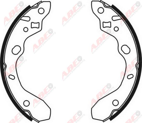 Set saboti frana MAZDA 323 F VI BJ Producator ABE C03042ABE