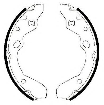 Set saboti frana MAZDA FAMILIA V (BA), MAZDA FAMILIA V (BA), MAZDA 30X (EC) - JURID 361570J