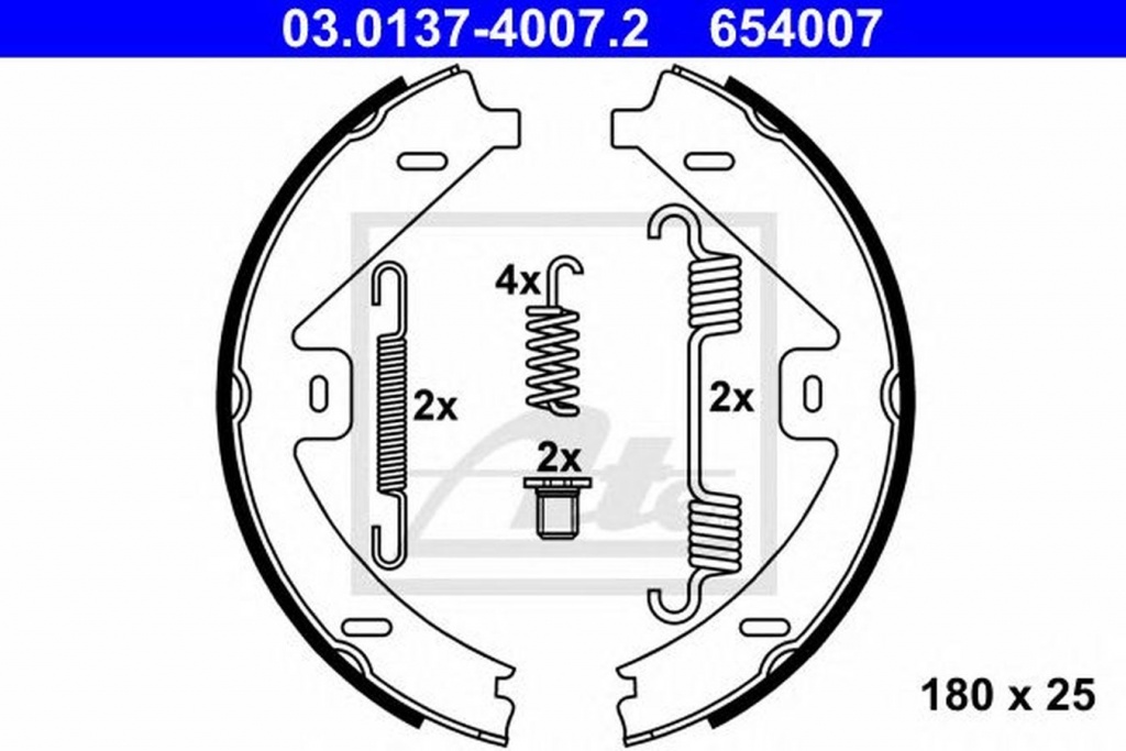 Set saboti frana MERCEDES-BENZ CLS Shooting Brake X218 ATE 03013740072