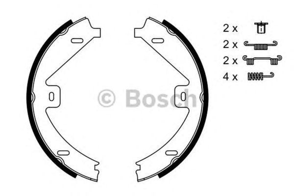 Set saboti frana MERCEDES-BENZ CLS Shooting Brake X218 BOSCH 0986487752