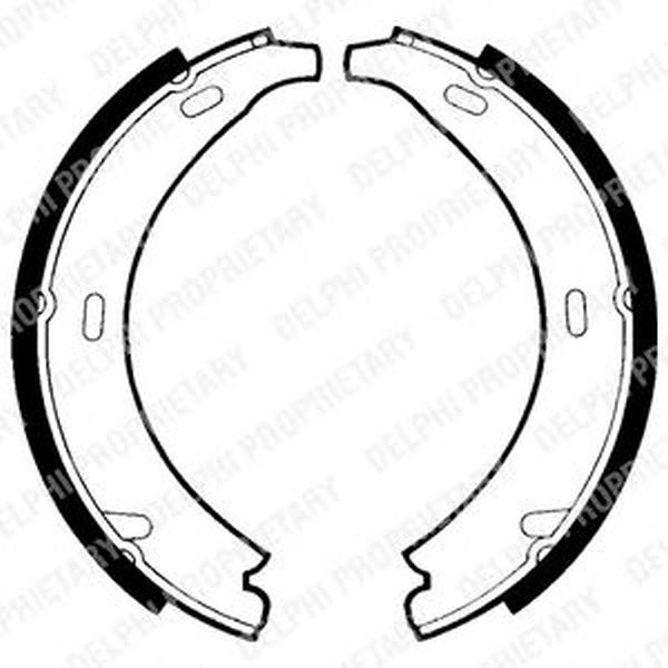 Set saboti frana MERCEDES-BENZ E-CLASS W210 DELPHI LS1371